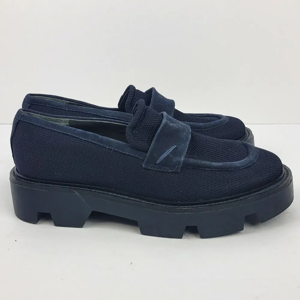 Franco Sarto Ream Women's Shoes Platform Size 5.5 M Navy Blue